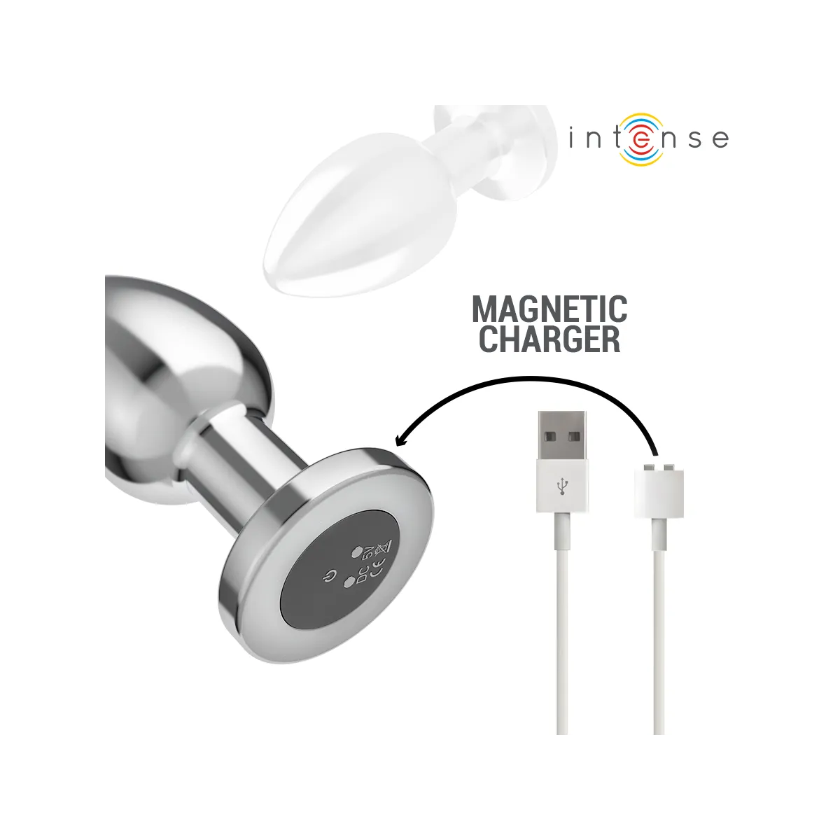 Anal Plug 10 Vibrationen Metall mit Fernbedienung L von Intense Anal Toys | Fesselliebe.de