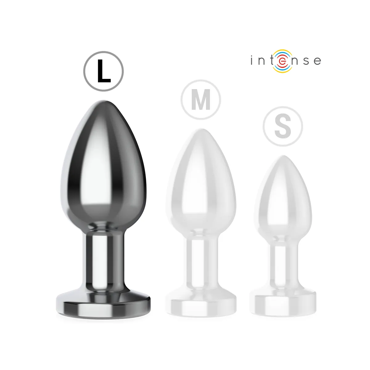 Anal Plug 10 Vibrationen Metall mit Fernbedienung L von Intense Anal Toys | Fesselliebe.de
