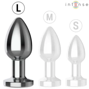 Anal Plug 10 Vibrationen Metall mit Fernbedienung L von Intense Anal Toys