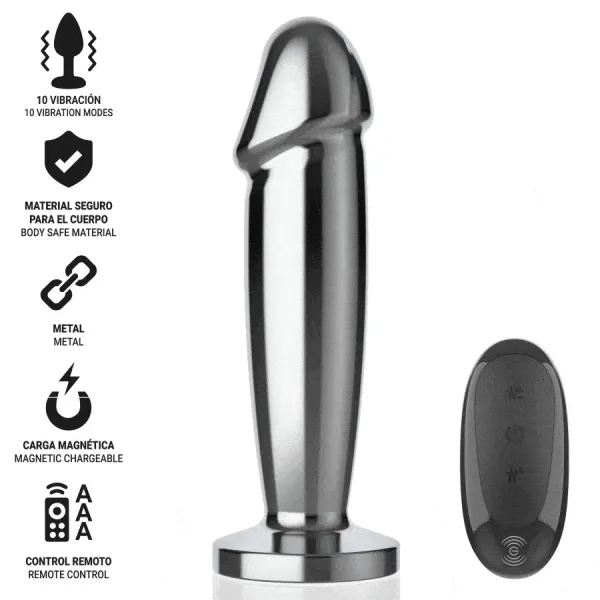 Anal Plug 10 Vibrationen Metalldildo mit Fernbedienung S von Intense Anal Toys | Fesselliebe.de