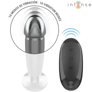 Anal Plug 10 Vibrationen Metalldildo mit Fernbedienung M von Intense Anal Toys