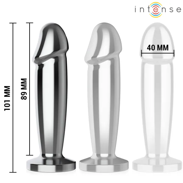 Anal Plug 10 Vibrationen Metalldildo mit Fernbedienung M von Intense Anal Toys | Fesselliebe.de