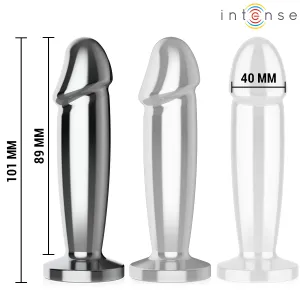 Anal Plug 10 Vibrationen Metalldildo mit Fernbedienung M von Intense Anal Toys