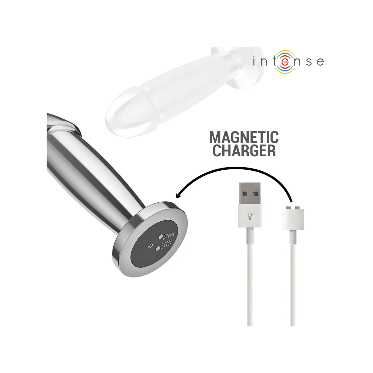 Anal Plug 10 Vibrationen Metalldildo mit Fernbedienung M von Intense Anal Toys | Fesselliebe.de