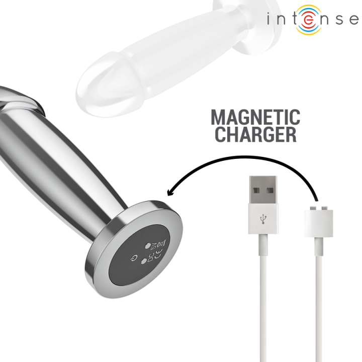 Anal Plug 10 Vibrationen Metalldildo mit Fernbedienung M von Intense Anal Toys | Fesselliebe.de