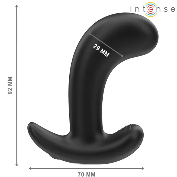 Chandler Anal Plug 10 Vibrationen Schwarz mit Fernbedienung von Intense Anal Toys | Fesselliebe.de