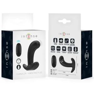 Chandler Anal Plug 10 Vibrationen Schwarz mit Fernbedienung von Intense Anal Toys