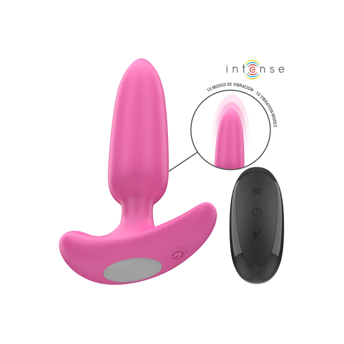 Ross Anal Plug 10 Vibrationen Rosa mit Fernbedienung von Intense Anal Toys | Fesselliebe.de