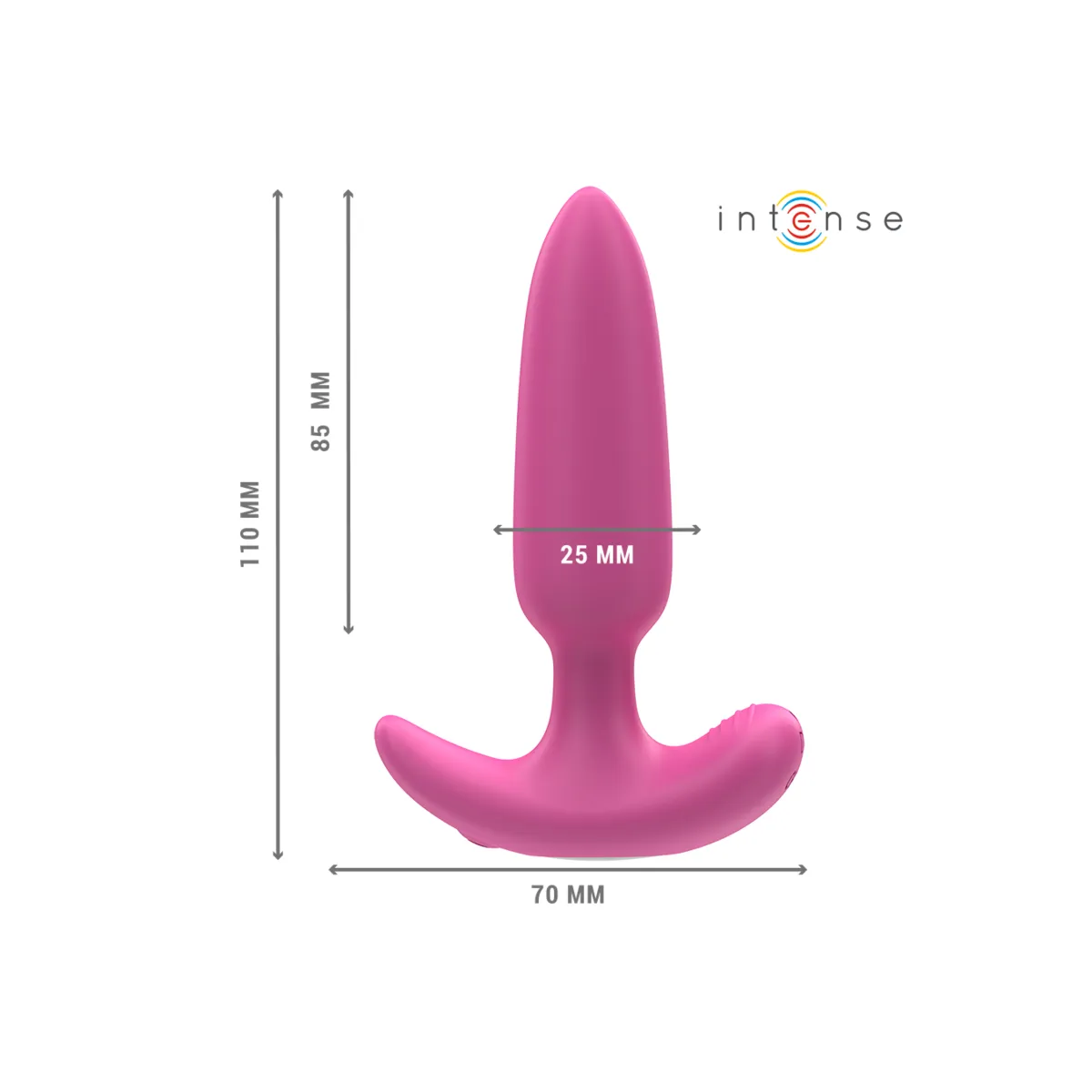 Ross Anal Plug 10 Vibrationen Rosa mit Fernbedienung von Intense Anal Toys | Fesselliebe.de