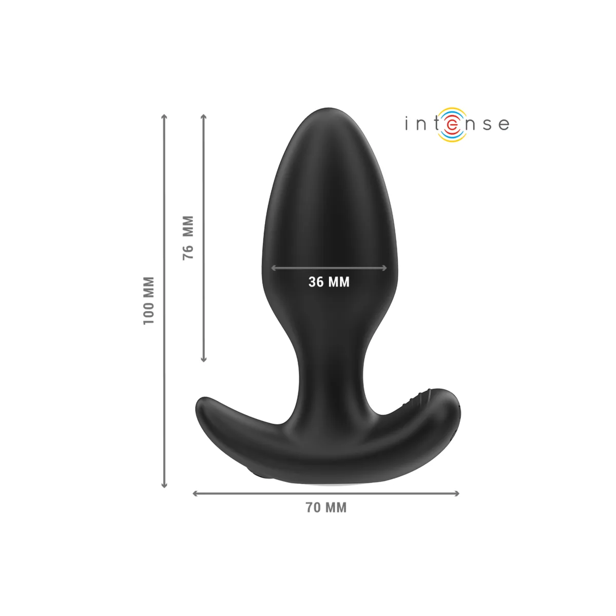 Joey Anal Plug 10 Vibrationen Schwarz mit Fernbedienung von Intense Anal Toys | Fesselliebe.de