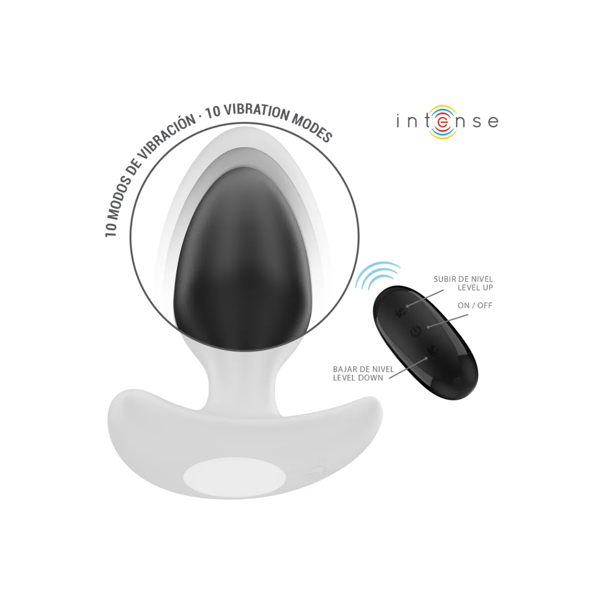Joey Anal Plug 10 Vibrationen Schwarz mit Fernbedienung von Intense Anal Toys | Fesselliebe.de