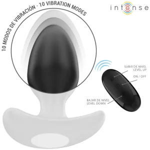 Joey Anal Plug 10 Vibrationen Schwarz mit Fernbedienung von Intense Anal Toys