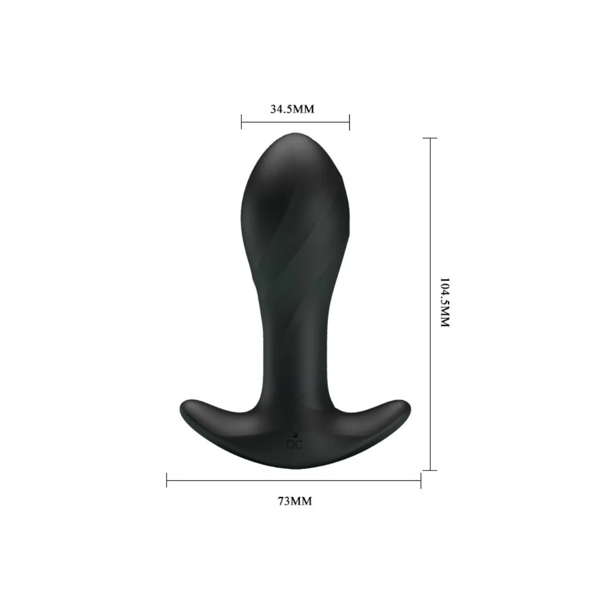Schwarzer Analvibrator von Pretty Love | Fesselliebe.de