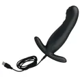 Wiederaufladbares Schwarzes Prostatamassager von Mr Play