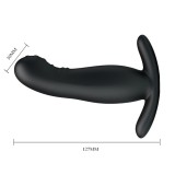 Wiederaufladbares Schwarzes Prostatamassager von Mr Play | Fesselliebe.de
