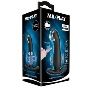 Wiederaufladbares Schwarzes Prostatamassager von Mr Play