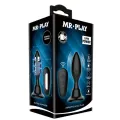 Analstecker mit Vibration, Schwarze mit Fernbedienung von Mr Play