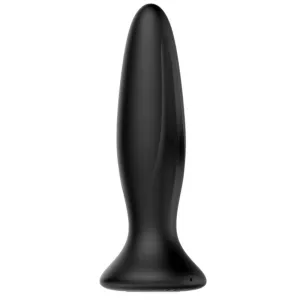 Wiederaufladbarer Schwarzer Vibrator Analsplug von Mr Play