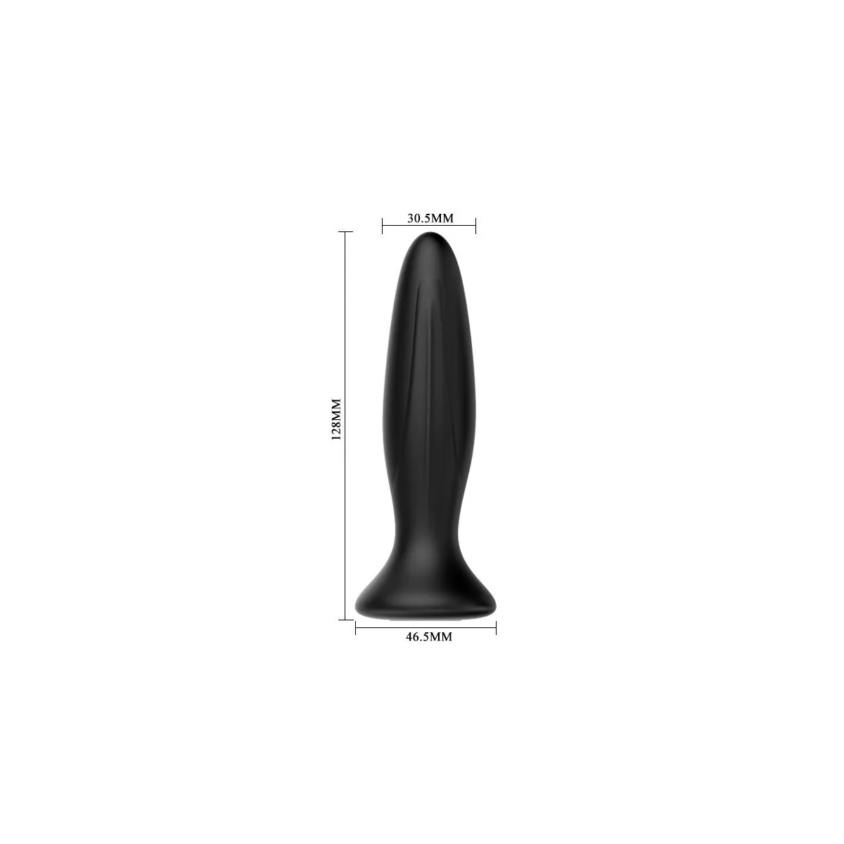 Wiederaufladbarer Schwarzer Vibrator Analsplug von Mr Play | Fesselliebe.de