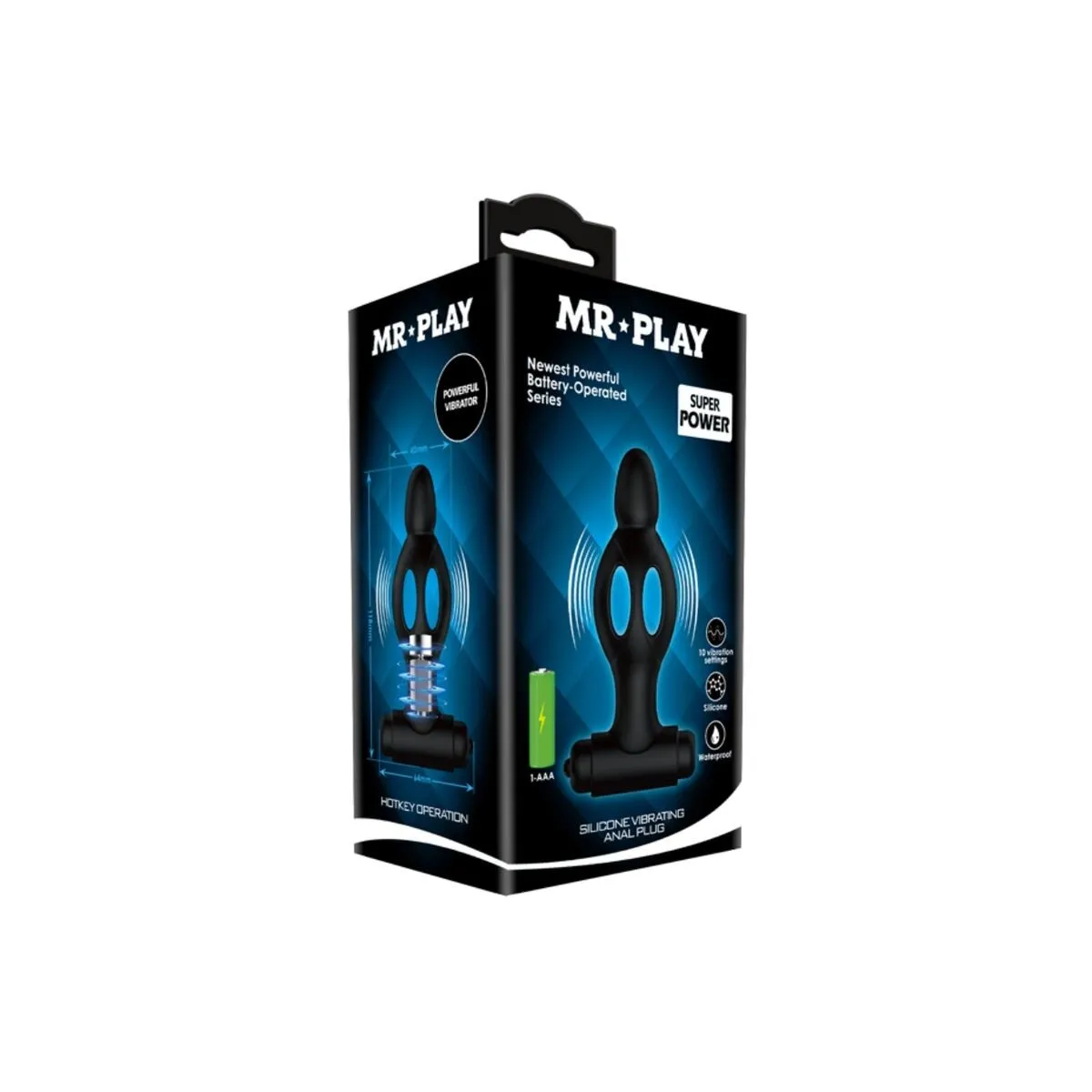 Silikon Analsplug mit Vibration von Mr Play | Fesselliebe.de