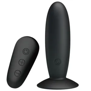 Analstecker mit Vibration, Schwarze mit Fernbedienung von Mr Play | Fesselliebe.de