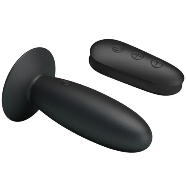 Analstecker mit Vibration, Schwarze mit Fernbedienung von Mr Play | Fesselliebe.de