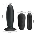 Analstecker mit Vibration, Schwarze mit Fernbedienung von Mr Play