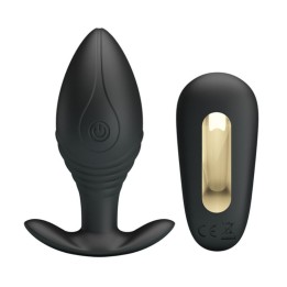 Regina Anal Plug wiederaufladbarer Vibrator Schwarz von Pretty Love Bottom | Fesselliebe.de