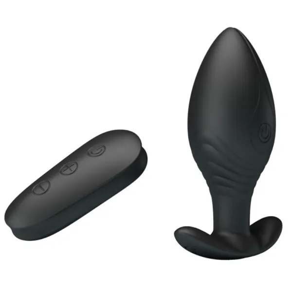 Regina Anal Plug wiederaufladbarer Vibrator Schwarz von Pretty Love Bottom | Fesselliebe.de