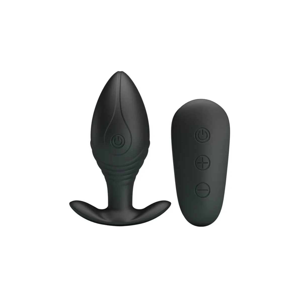 Regina Anal Plug wiederaufladbarer Vibrator Schwarz von Pretty Love Bottom | Fesselliebe.de