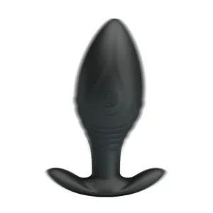 Regina Anal Plug wiederaufladbarer Vibrator Schwarz von Pretty Love Bottom