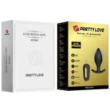 Regina Anal Plug wiederaufladbarer Vibrator Schwarz von Pretty Love Bottom | Fesselliebe.de