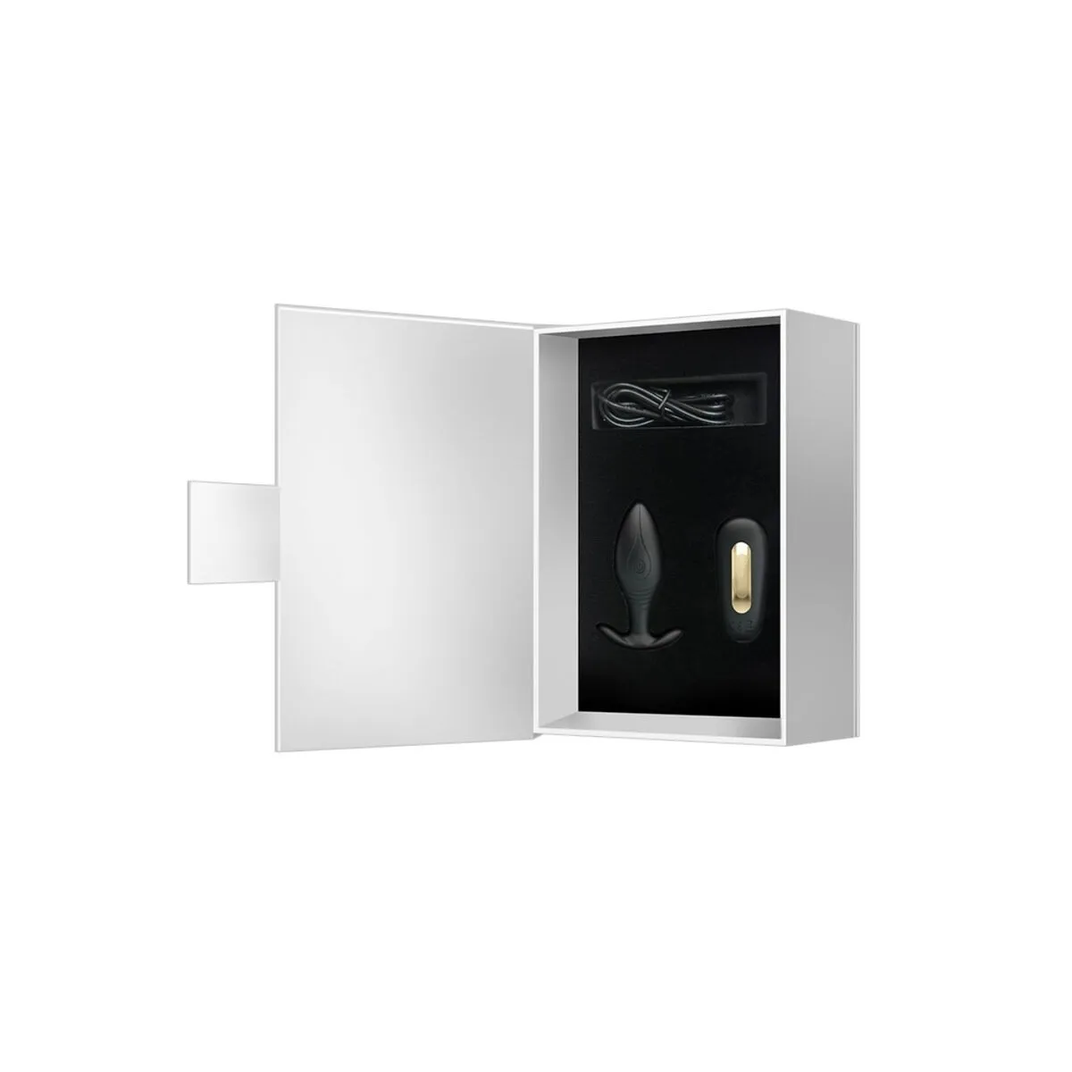 Regina Anal Plug wiederaufladbarer Vibrator Schwarz von Pretty Love Bottom | Fesselliebe.de