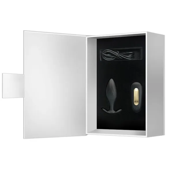 Regina Anal Plug wiederaufladbarer Vibrator Schwarz von Pretty Love Bottom | Fesselliebe.de