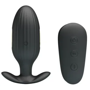 Kelly Plug Anal wiederaufladbarer Vibrator Schwarz von Pretty Love Bottom