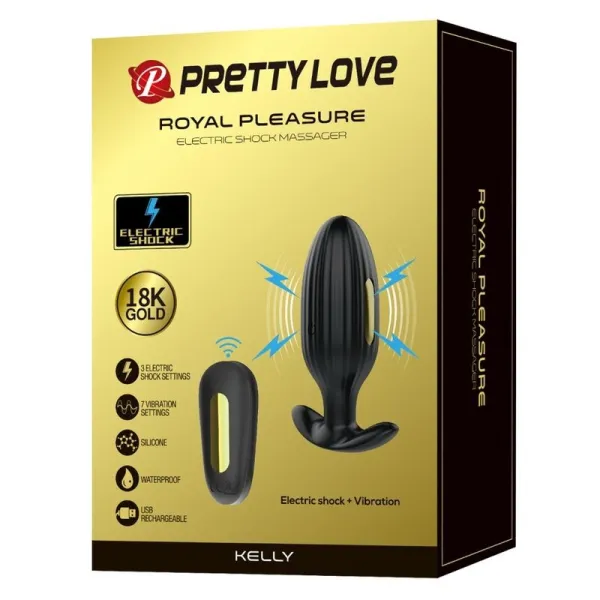 Kelly Plug Anal wiederaufladbarer Vibrator Schwarz von Pretty Love Bottom | Fesselliebe.de