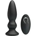 Leistungsstarker Vibrator mit Fernbedienung, Analstecker, Schwarz von Mr Play
