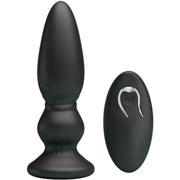 Leistungsstarker Vibrator mit Fernbedienung, Analstecker, Schwarz von Mr Play | Fesselliebe.de