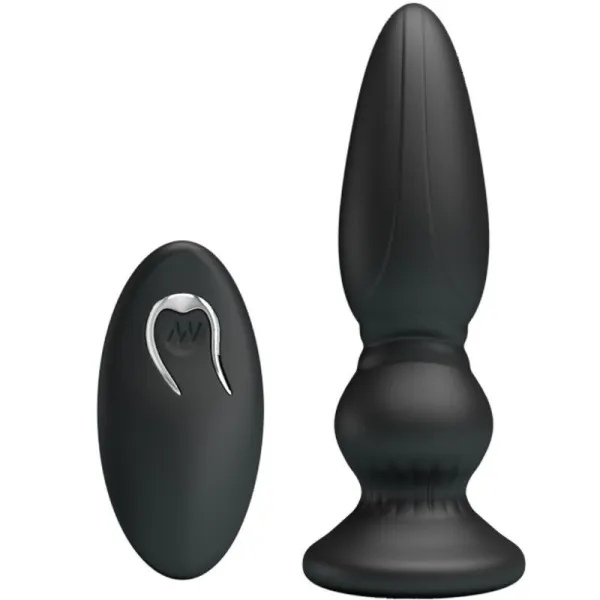 Leistungsstarker Vibrator mit Fernbedienung, Analstecker, Schwarz von Mr Play | Fesselliebe.de