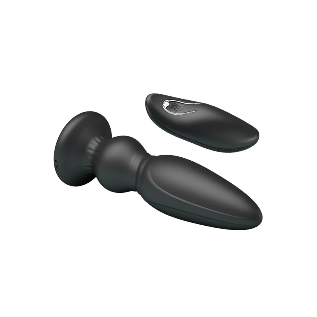 Leistungsstarker Vibrator mit Fernbedienung, Analstecker, Schwarz von Mr Play | Fesselliebe.de