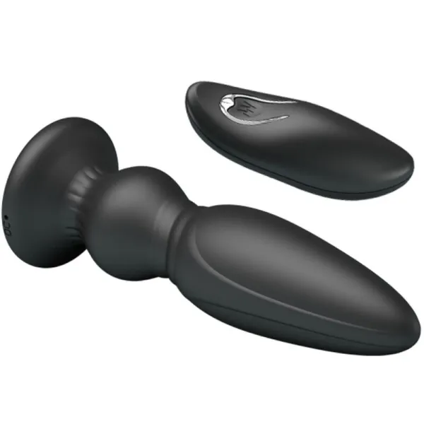 Leistungsstarker Vibrator mit Fernbedienung, Analstecker, Schwarz von Mr Play | Fesselliebe.de