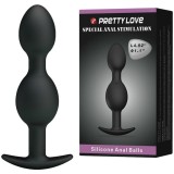 Silikon Analkugeln 12,5 cm Schwarz von Pretty Love Bottom | Fesselliebe.de