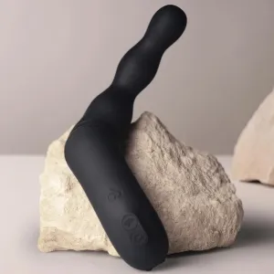 Schwarzer Prostata- und Analvibrator-Adapter von Rocks-Off