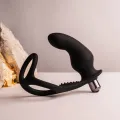 Ro-Zen Rro Anal Plug mit Vibrierendem Penisring Schwarz von Rocks-Off