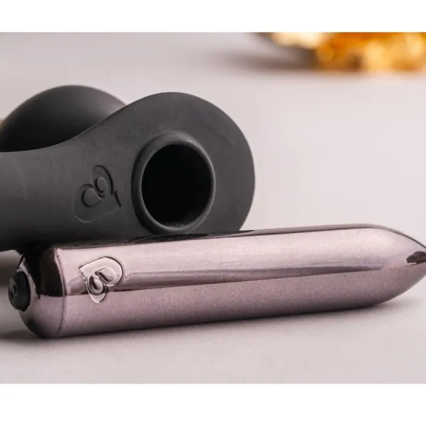 Ro-Zen Rro Anal Plug mit Vibrierendem Penisring Schwarz von Rocks-Off | Fesselliebe.de