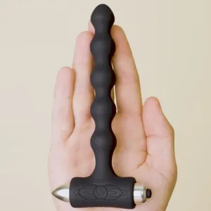 Petite Sensations Pearls Anal Plug Vibrator Schwarz von Rocks-Off