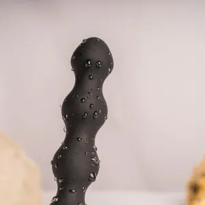 Petite Sensations Pearls Anal Plug Vibrator Schwarz von Rocks-Off