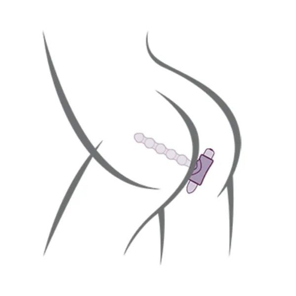 Petite Sensations Pearls Anal Plug Vibrator Schwarz von Rocks-Off | Fesselliebe.de