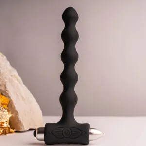 Petite Sensations Pearls Anal Plug Vibrator Schwarz von Rocks-Off