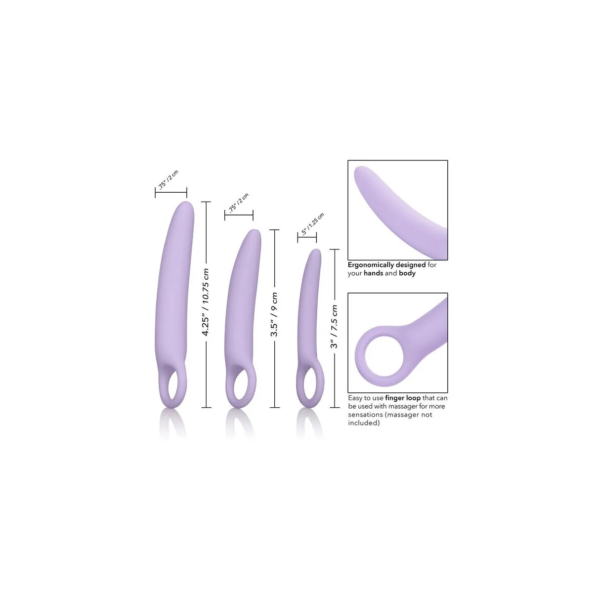 Dr, Laura Berman Alena Set mit 3 Silikon-Dilatatoren von Calexotics | Fesselliebe.de